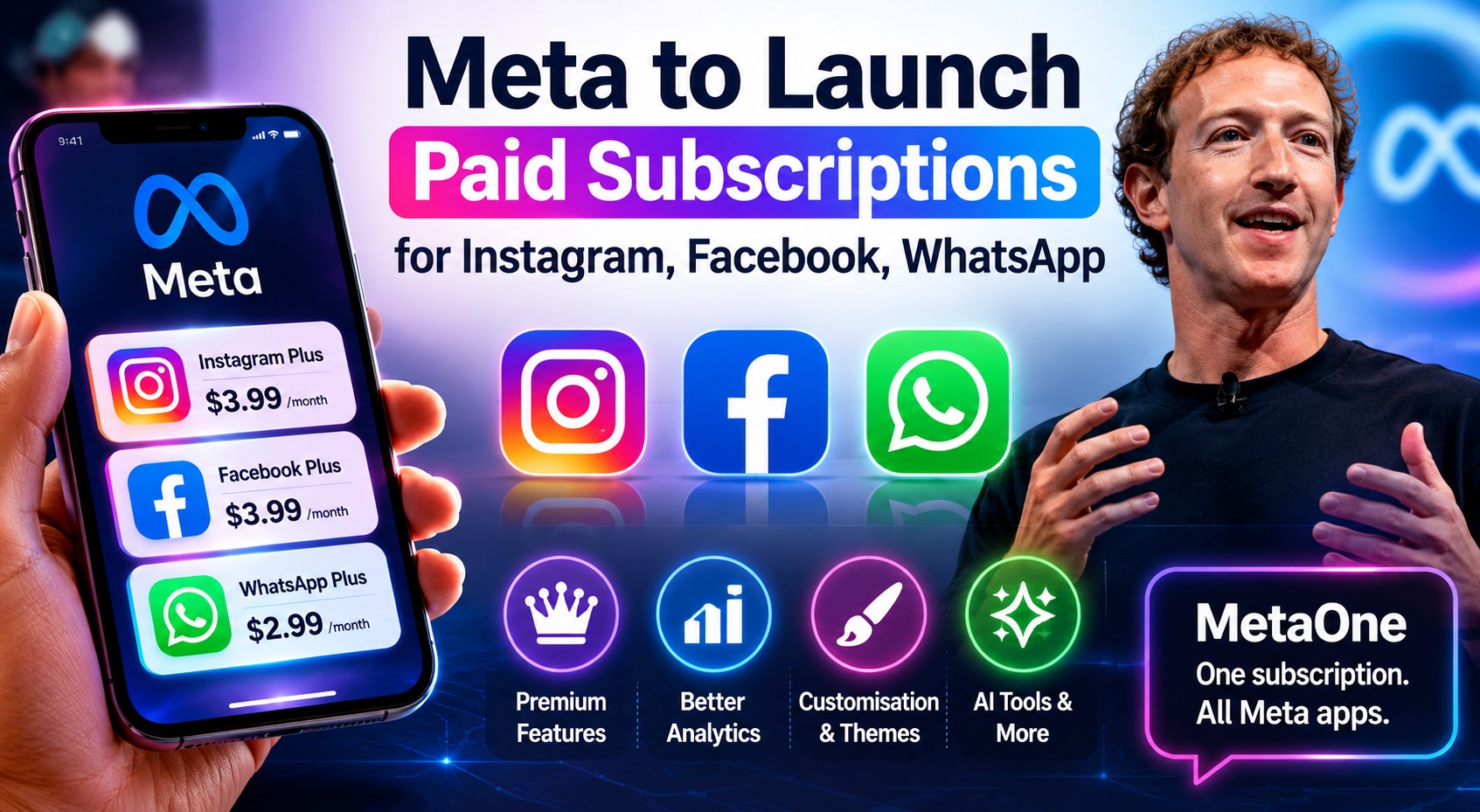 Meta to Launch Paid Subscriptions for Facebook, Instagram and WhatsApp