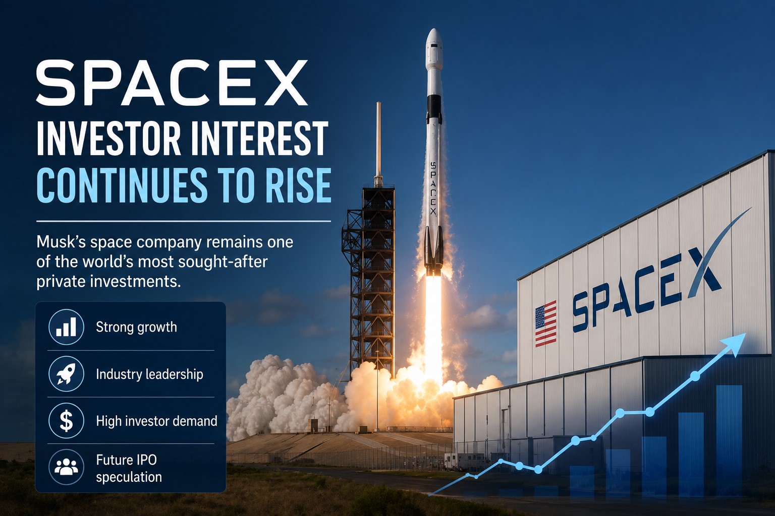 Investor Interest Grows as SpaceX Remains One of the World's Most Valuable Private Companies