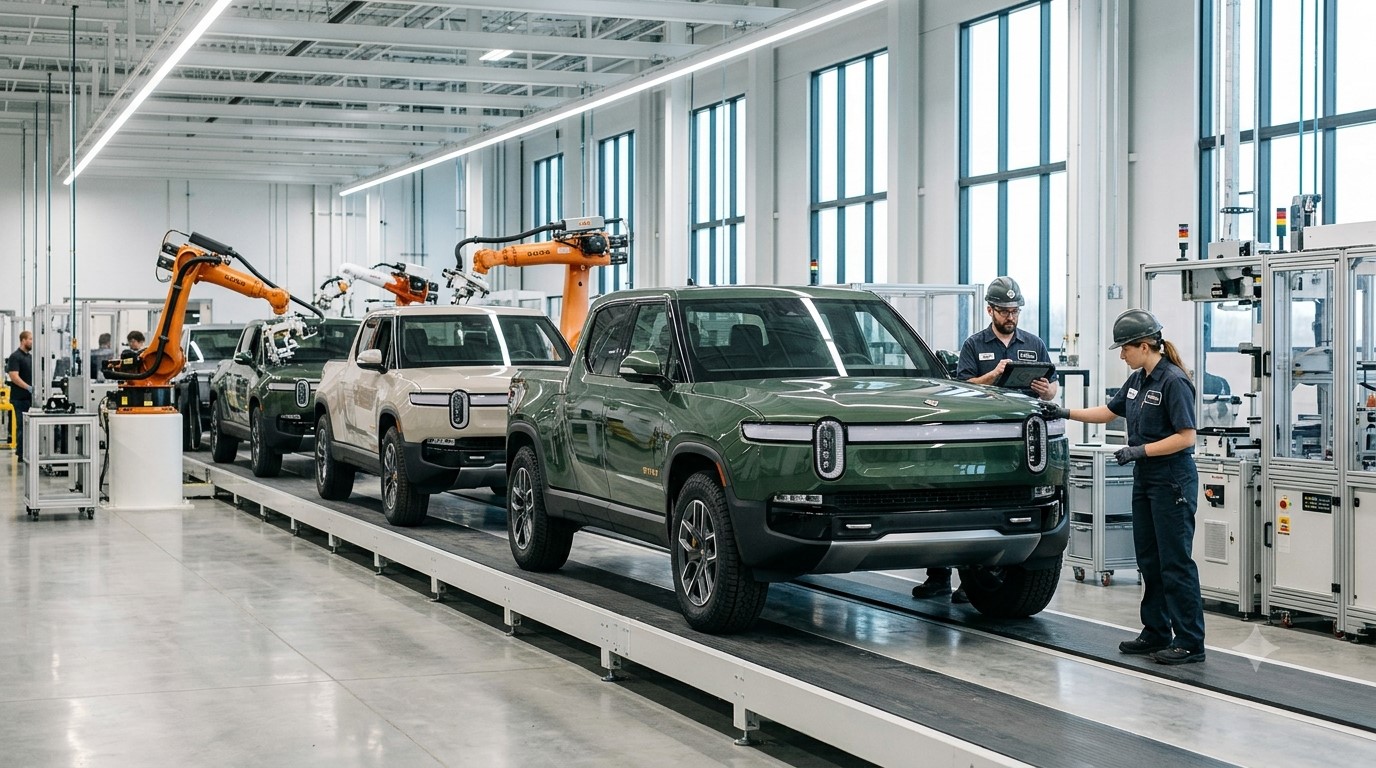 Rivian Boosts Production as EV Business Shows Stronger Momentum