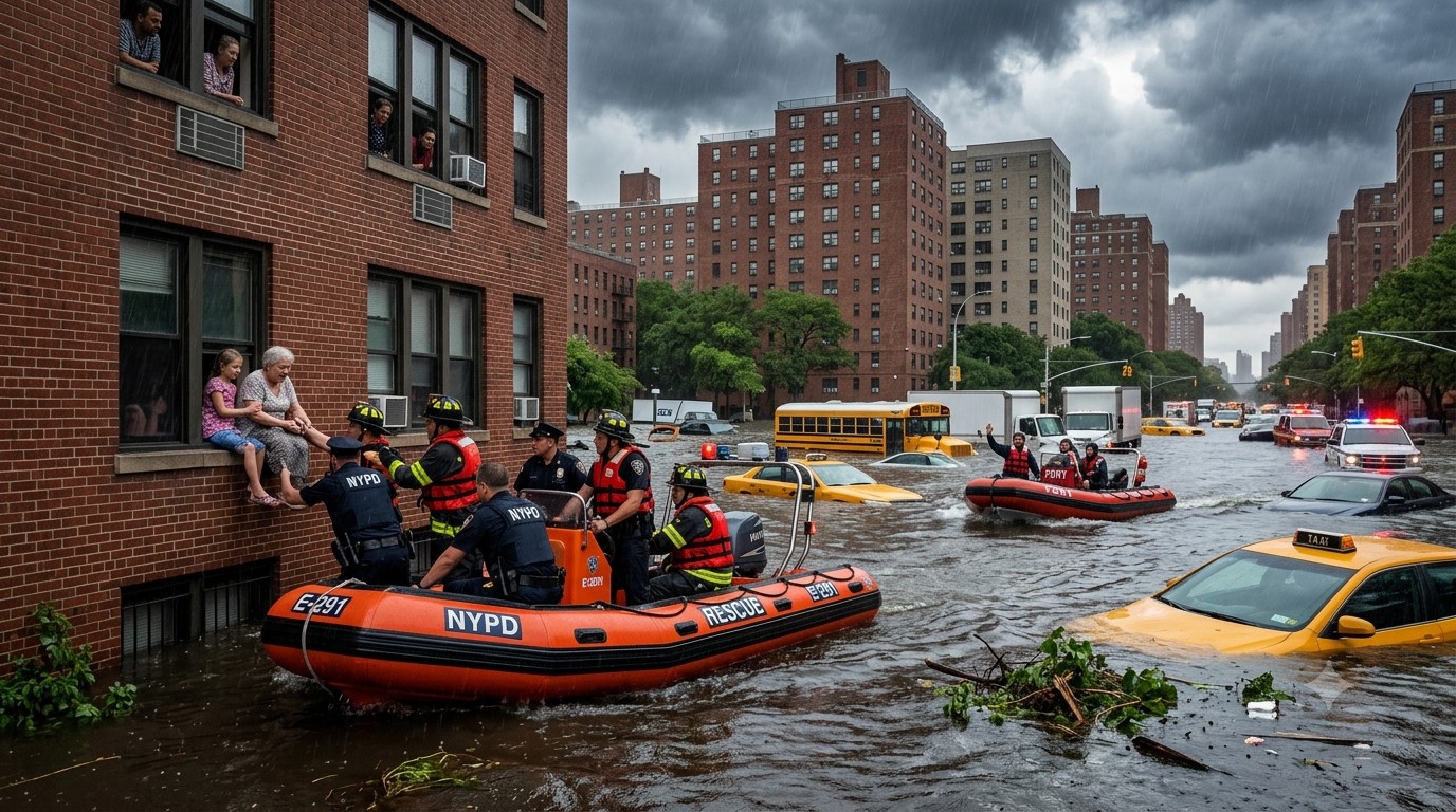 Flash Flood Emergency Hits New York After Torrential Rain