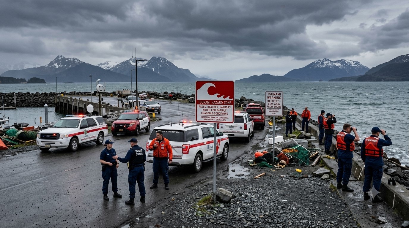 Strong Offshore Quake Sparks Emergency Response in Alaska