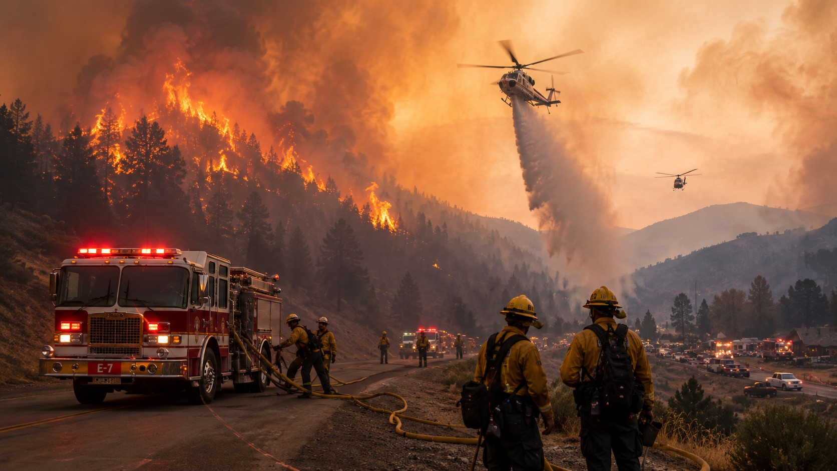 Wildfire Emergency Intensifies Across Western United States