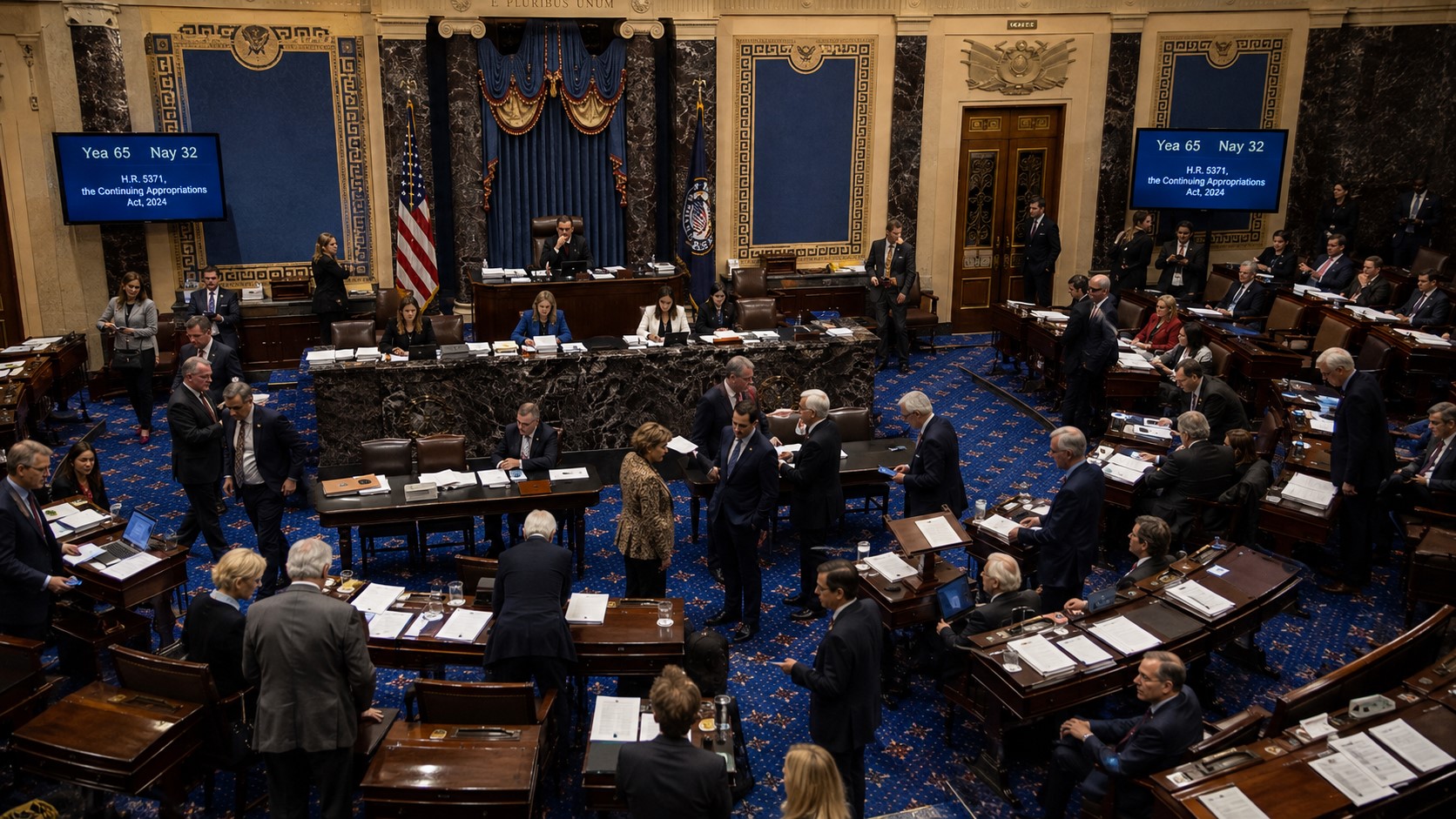 Senate Moves to Prevent Shutdown as Budget Fight Continues