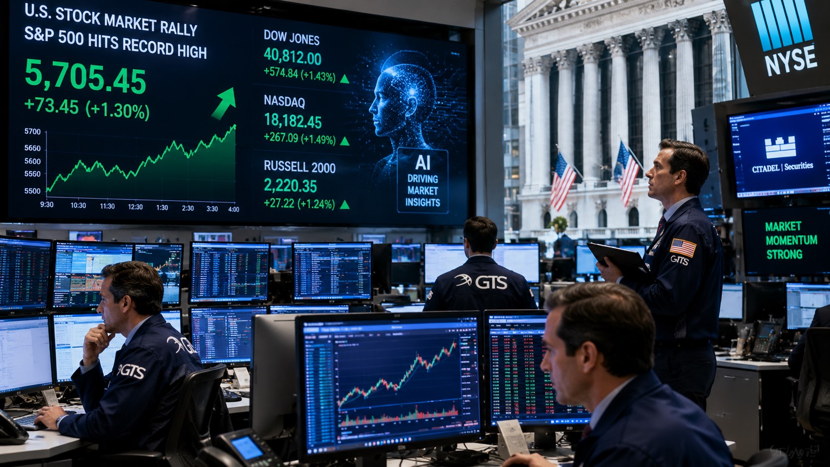 Wall Street Gets Fresh Boost From AI and Strong Corporate Earnings