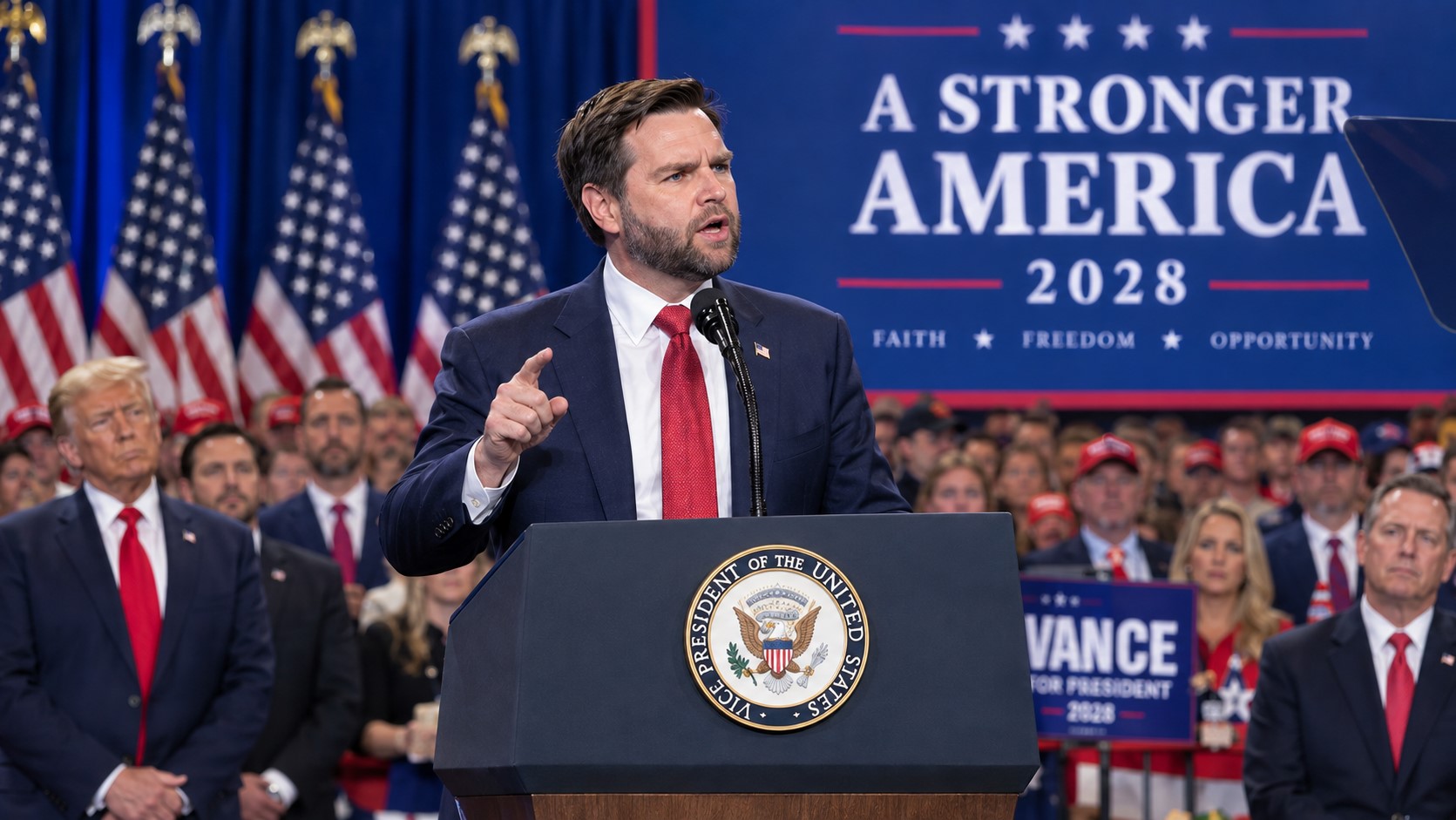 JD Vance Emerges as Key Republican Figure as 2028 Race Comes Into View